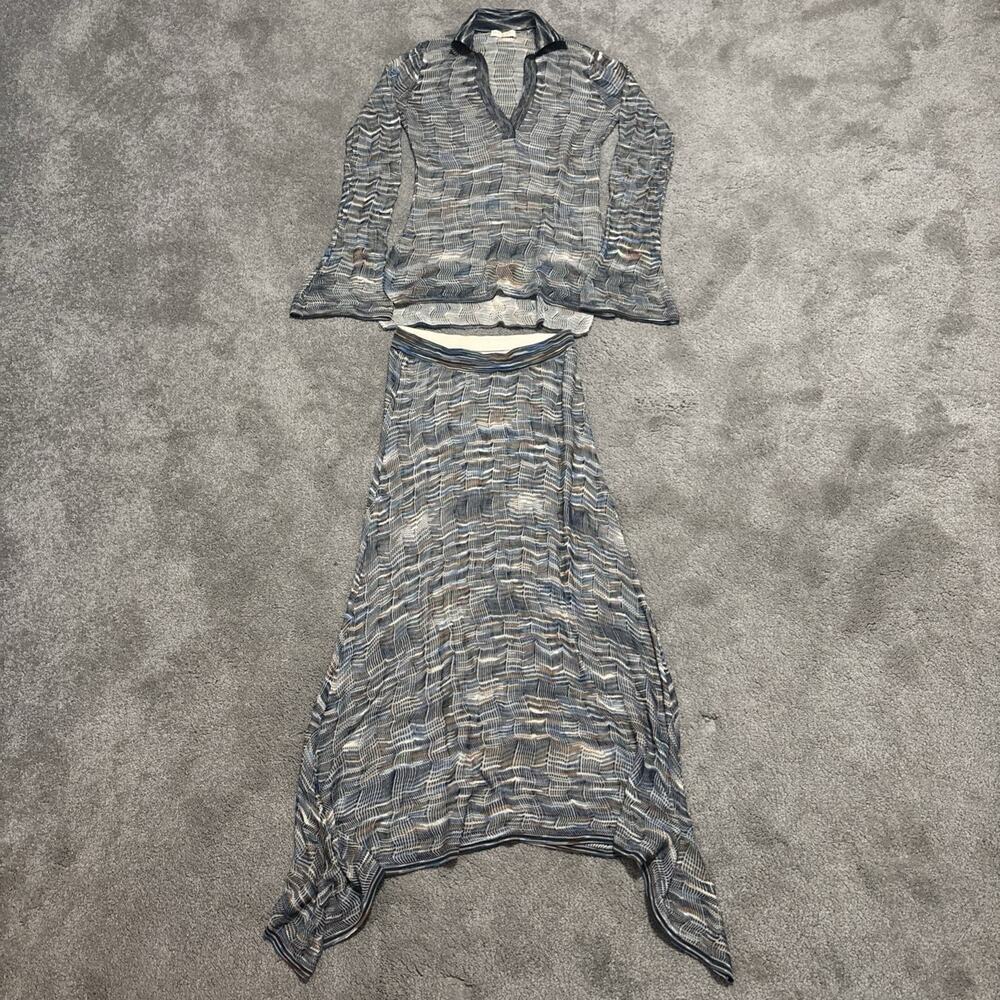 Ulla Johnson Marlo Hadley Rib Knit Dress Multicolor Size Small 100% Cotton